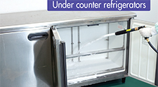 Sanitizing Cleaner J-1 for under counter refrigerators.